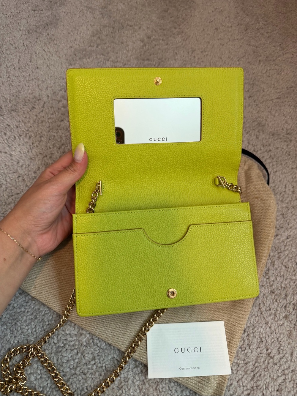 Gucci Petite GG Marmont Wallet On Chain! - Picture 4 of 6